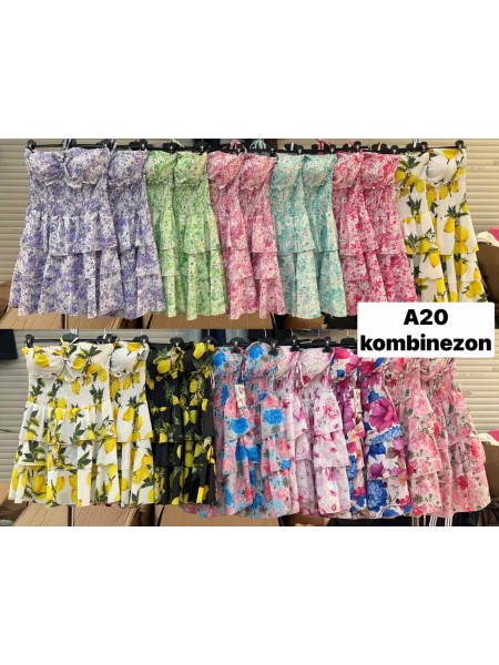 Kombinezony damskie wloskie, size uni, paczka 6szt,mix kolor