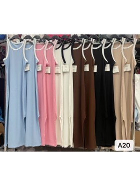 Sukienki damskie wloskie, size uni, paczka 6szt,mix kolor