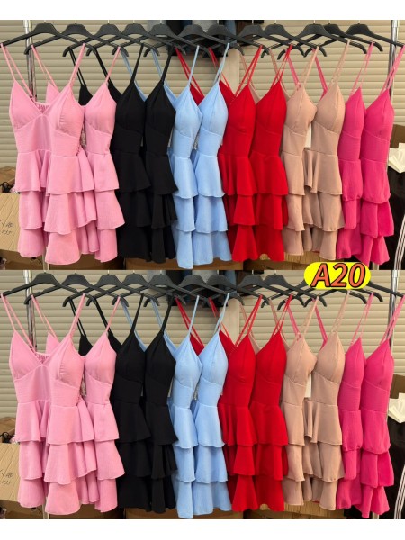 Sukienki damskie wloskie, size uni, paczka 6szt,mix kolor