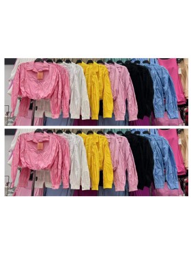 Bluzki damskie wloskie, size uni, paczka 6szt,mix kolor