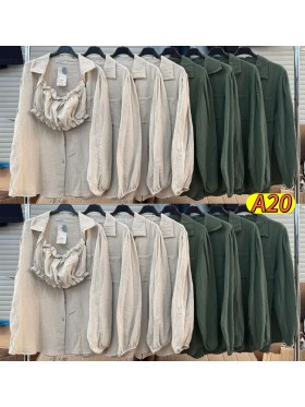 Bluzki damskie wloskie, size uni, paczka 6szt,mix kolor
