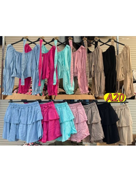 Komplety damskie wloskie, size uni, paczka 6szt,mix kolor