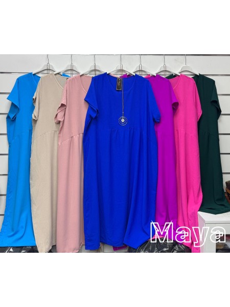 Sukienki damskie wloskie, size uni, paczka 6szt,mix kolor