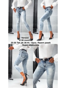 Jeansy damska  ,size 36-44,paczka 12szt ,