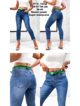Jeansy damska  ,size 38-46,paczka 12szt ,