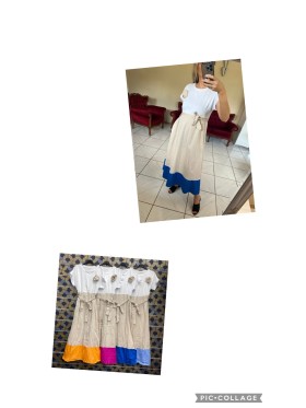Sukienki damskie wloskie, size uni, paczka 6szt,mix kolor
