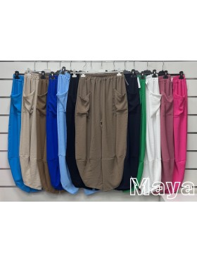 Spodnie damskie wloskie, size uni, paczka 6szt,mix kolor