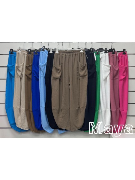 Spodnie damskie wloskie, size uni, paczka 6szt,mix kolor