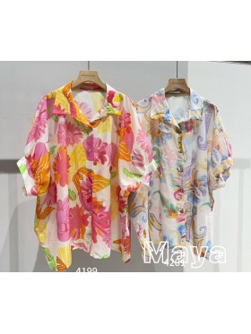 Bluzki damskie wloskie, size uni, paczka 6szt,mix kolor