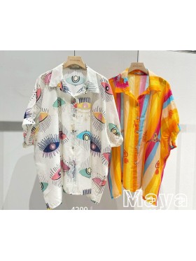 Bluzki damskie wloskie, size uni, paczka 6szt,mix kolor