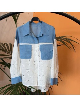 Koszule damskie wloskie, size uni, paczka 6szt,mix kolor