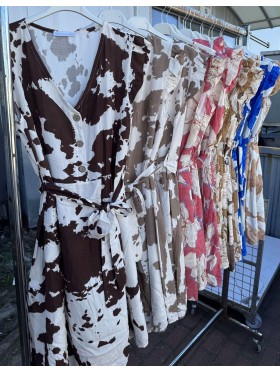 Sukienki damskie wloskie, size uni, paczka 6szt,mix kolor