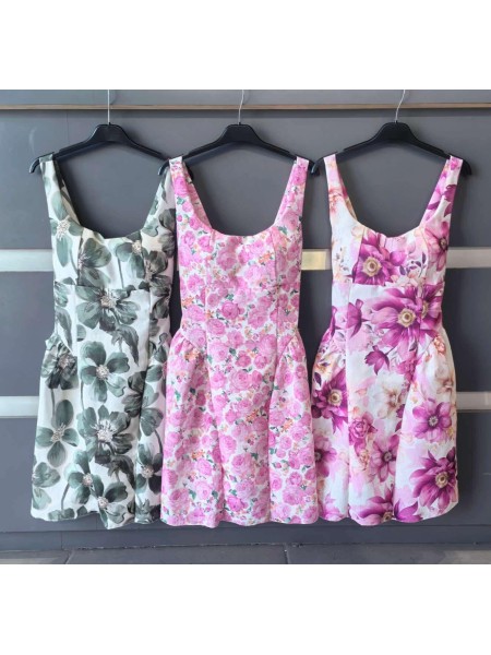 Sukienki damskie wloskie, size uni, paczka 6szt,mix kolor
