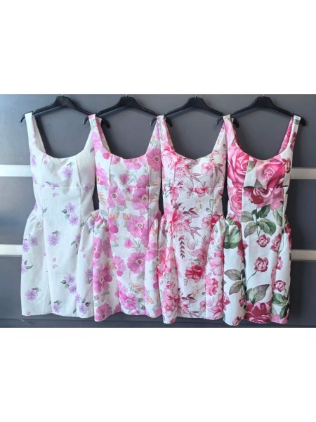 Sukienki damskie wloskie, size uni, paczka 6szt,mix kolor