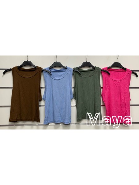 Bluzki damskie wloskie, size uni, paczka 6szt,mix kolor