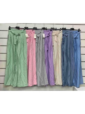 Spodnie damskie wloskie, size uni, paczka 6szt,mix kolor