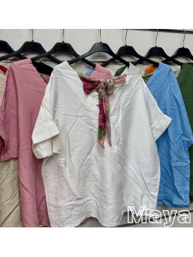 Bluzki damskie wloskie, size uni, paczka 6szt,mix kolor