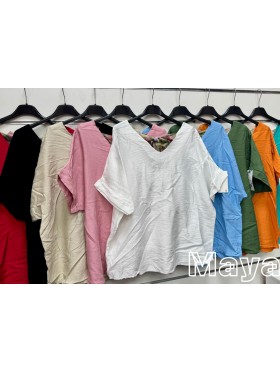 Bluzki damskie wloskie, size uni, paczka 6szt,mix kolor
