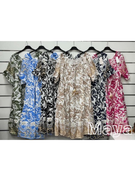Sukienki damskie wloskie, size uni, paczka 6szt,mix kolor