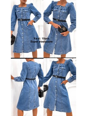 Sukienki Jeansowe damskie  ,size XS-xl,paczka 10szt ,