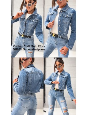 Kurtki Jeansowe damskie  ,size S-XL,paczka 12szt ,