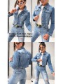 Kurtki Jeansowe damskie  ,size S-XL,paczka 12szt ,