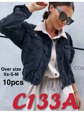 Kurtki Jeansowe damskie  ,size XS-M,paczka 10szt ,