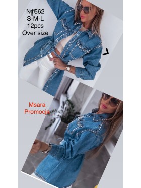 Kurtki Jeansowe damskie  M'sara ,size S-L,paczka 12szt ,