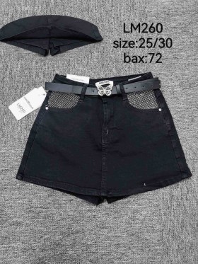 Spódnica krótka jeansowa damska ,size 25-30,paczka 12szt ,