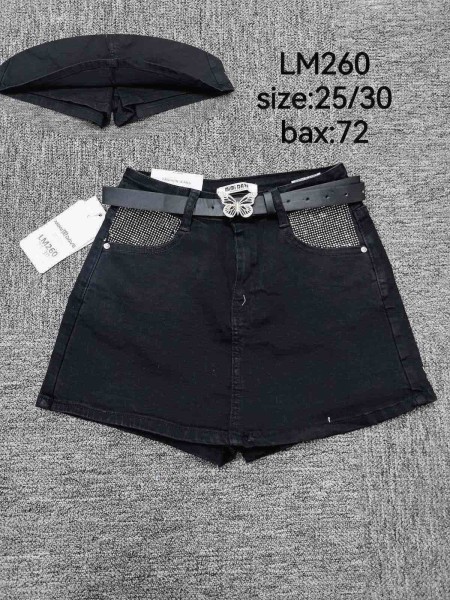 Spódnica krótka jeansowa damska ,size 25-30,paczka 12szt ,