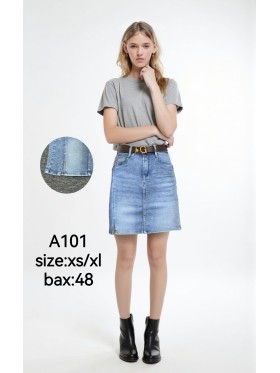 Spódnica krótka jeansowa damska ,size xs-xl,paczka 10szt ,