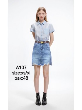 Spódnica krótka jeansowa damska ,size xs-xl,paczka 12szt ,
