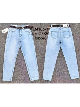 Jeansy damskie  ,size 25-30,paczka 12szt ,