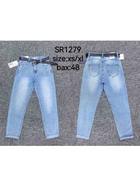 Jeansy damskie  ,size xs-xl,paczka 12szt ,