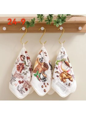 Ścierki Mikrofibra  „”” Coffee „” Rozmiar : 40/60cm ,Paczka : 20szt / mix kolor