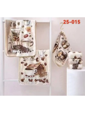 Ścierki Mikrofibra  „”” Coffee „” Rozmiar : 40/60cm ,Paczka : 20szt / mix kolor