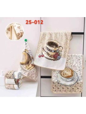 Ścierki Mikrofibra  „”” Coffee „” Rozmiar : 40/60cm ,Paczka : 20szt / mix kolor