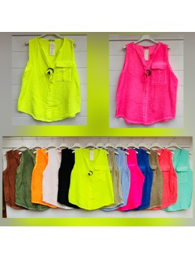 Bluzki damskie wloskie, size uni, paczka 6szt,mix kolor
