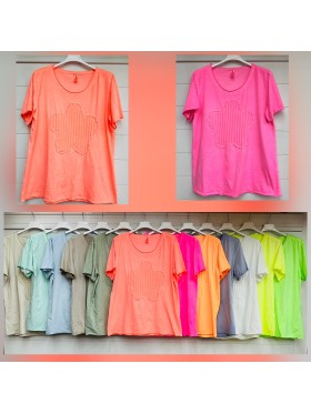 Bluzki damskie wloskie, size uni, paczka 6szt,mix kolor