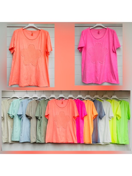 Bluzki damskie wloskie, size uni, paczka 6szt,mix kolor