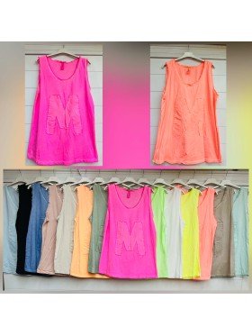 Bluzki damskie wloskie, size uni, paczka 6szt,mix kolor