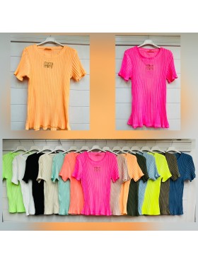 Bluzki damskie wloskie, size uni, paczka 6szt,mix kolor