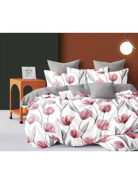 Komplet pościeli 3D 100% satyna - bawełna 3 Częściowy Rozmiar : 200/220cm