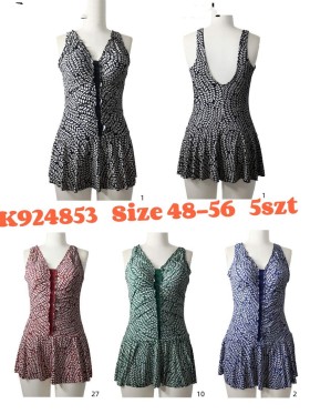 Stroje kąpielowe damskie, size 48-56, paczka 5szt,1kolor