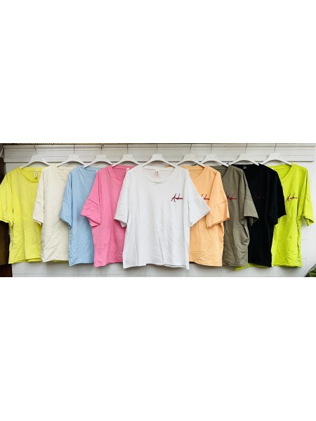 Bluzki damskie wloskie, size uni, paczka 6szt,mix kolor