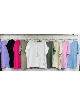 Bluzki damskie wloskie, size uni, paczka 6szt,mix kolor