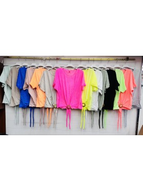 Bluzki damskie wloskie, size uni, paczka 6szt,mix kolor