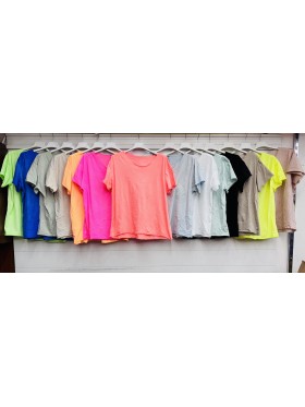 Bluzki damskie wloskie, size uni, paczka 6szt,mix kolor