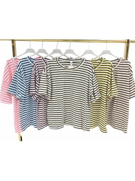 Bluzki damskie wloskie, size uni, paczka 6szt,mix kolor