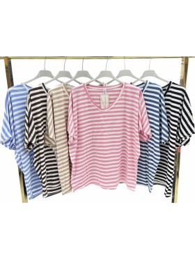 Bluzki damskie wloskie, size uni, paczka 6szt,mix kolor